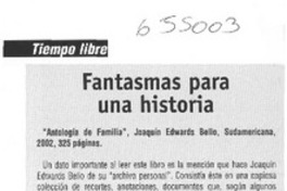 Fantasmas para una historia  [artículo]