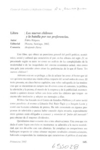 Los nuevos chilenos y la batalla por sus preferencias  [artículo] Benjamín Parra