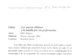 Los nuevos chilenos y la batalla por sus preferencias  [artículo] Benjamín Parra
