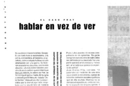 Hablar en vez de ver  [artículo] V. S.