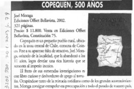 Copequén, 500 años  [artículo] Ricardo Bravo