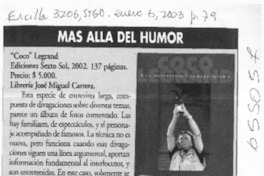 Más allá del humor  [artículo] Gloria Guerra