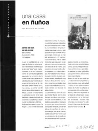 Una casa en Nuñoa  [artículo] Marcelo Maturana