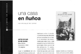 Una casa en Nuñoa  [artículo] Marcelo Maturana