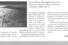 Al silencio  [artículo] Felipe Neira