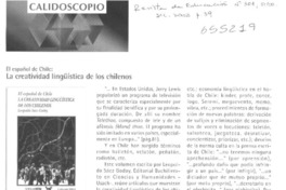 La creatividad lingüística de los chilenos  [artículo]