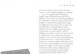 ¡Es la prensa, estúpido, la prensa!  [artículo] Consuelo Larraín A.