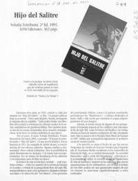 Hijo del salitre  [artículo]