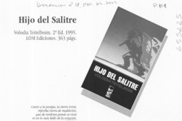 Hijo del salitre  [artículo]