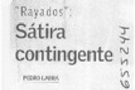 Sátira contingente  [artículo] Pedro Labra
