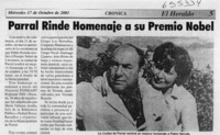 Parral rinde homenaje a su Premio Nobel  [artículo]