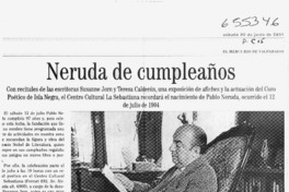 Neruda de cumpleaños  [artículo]