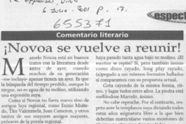 ¡Novoa se vuelve a reunir!  [artículo] Gabriel Castro Rodríguez