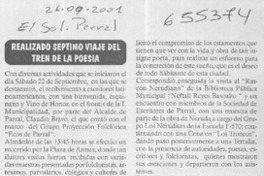 Realizado séptimo viaje del Tren de la poesía  [artículo]