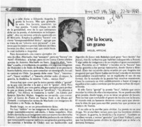 De la locura, un grano  [artículo] Miguel Arteche.