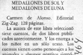 Medallones de sol y medallones de luna  [artículo]