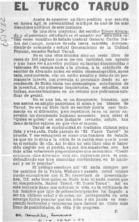 El Turco Tarud  [artículo] P.