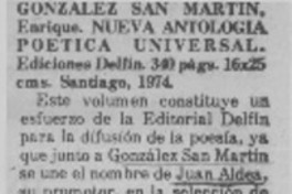 Nueva antología poetica universal.  [artículo]