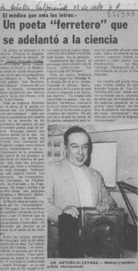 Un Poeta "ferretero" que se adelantó a la ciencia.  [artículo]