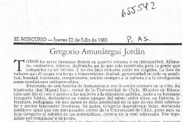 Gregorio Amunátegui Jordán  [artículo]