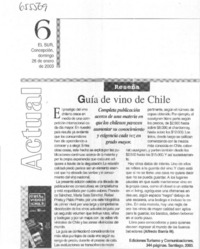 Guía de vino de Chile.  [artículo] Alfredo Barría M.