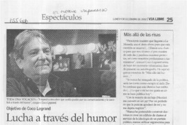 Lucha a través del humor.  [artículo]