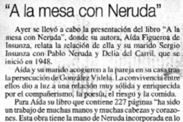 A la mesa con Neruda.  [artículo]