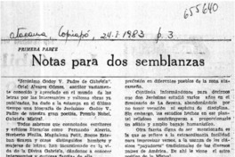 Notas para dos semblanzas  [artículo] Anibal Ponce de León