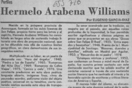 Hermelo Arabena Williams.  [artículo] Eugenio García-Díaz.