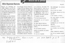 Rincón de la poesía  [artículo] A. T.