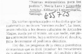 "Nuevas matemáticas para los padres".  [artículo]