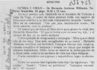 Sonetos.  [artículo]