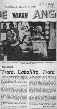 Trota, caballito, trota.  [artículo] María Olga Delpiano.