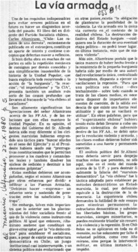 La Vía armada.  [artículo]