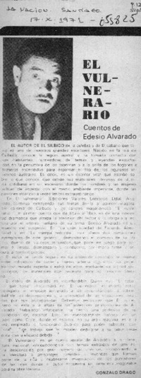 El vulnerario  [artículo] Gonzalo Drago.