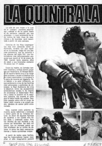 La Quintrala, delicada mujer acusada de cuarenta asesinatos.  [artículo]