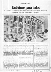 Un futuro para todos.  [artículo]