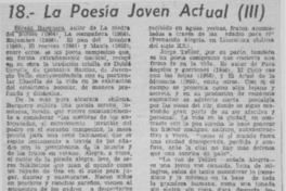 La poesía joven actual (III)  [artículo] Carlos M.