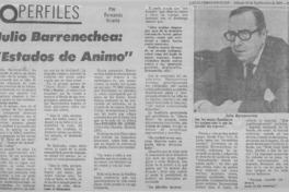 Julio Barrenechea, "Estados de ánimo".  [artículo] Fernando Uriarte.