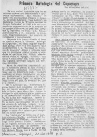 Primera antología del Copayapu