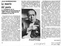 La muerte del poeta.  [artículo] Jaime Quezada.