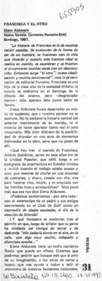Francisca y el otro.  [artículo]