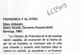 Francisca y el otro.  [artículo]