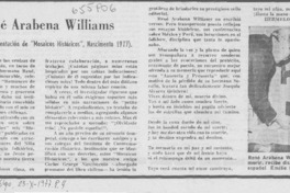 René Arabena Williams.