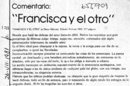 Francisca y el otro : [comentario] [artículo] Norma Sierpe Cáceres.