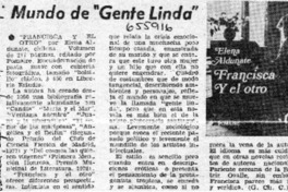 Mundo de "Gente Linda"  [artículo] G. Ch. C.
