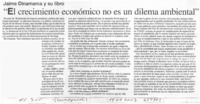 "El crecimiento económico no es un dilema ambiental"  [artículo]