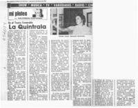 La Quintrala.  [artículo] Wilfredo Mayorga.