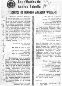 Sonetos de Hermelo Arabena Williams.  [artículo]