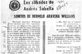 Sonetos de Hermelo Arabena Williams.  [artículo]